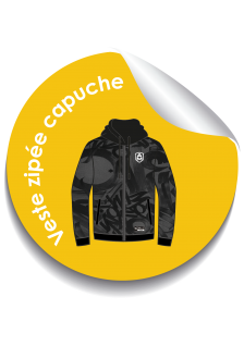 Veste zippée à capuche